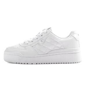Womens size 6 white sneakers GBG LA Moral 2 lace up Guess sneakers​